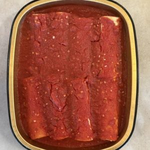Spinach Manicotti in Sauce
