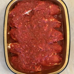 Frozen Cheese Shells in Sauce