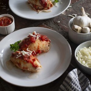 Cheese Shells in Sauce